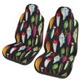 Xecao Colorful Fishing Lures Print Car Seat Cover in That Fits Most