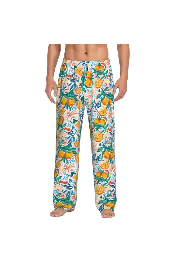 Colorful Fruits Men's Straight Lounge Pajama Pants: The Ultimate in Comfortable Sleepwear