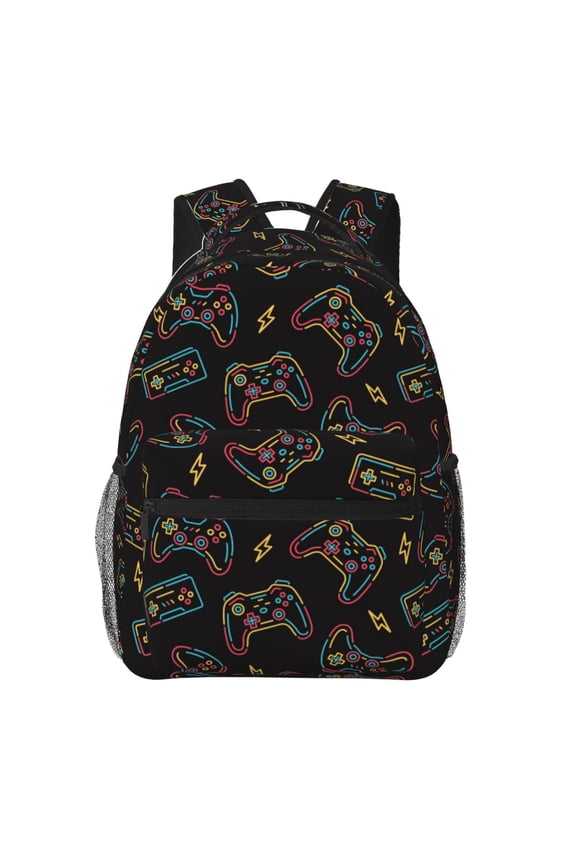 Colorful Game Controller Backpack, a stylish and functional choice for both men and women, is the perfect basic bookbag for college, work, or travel