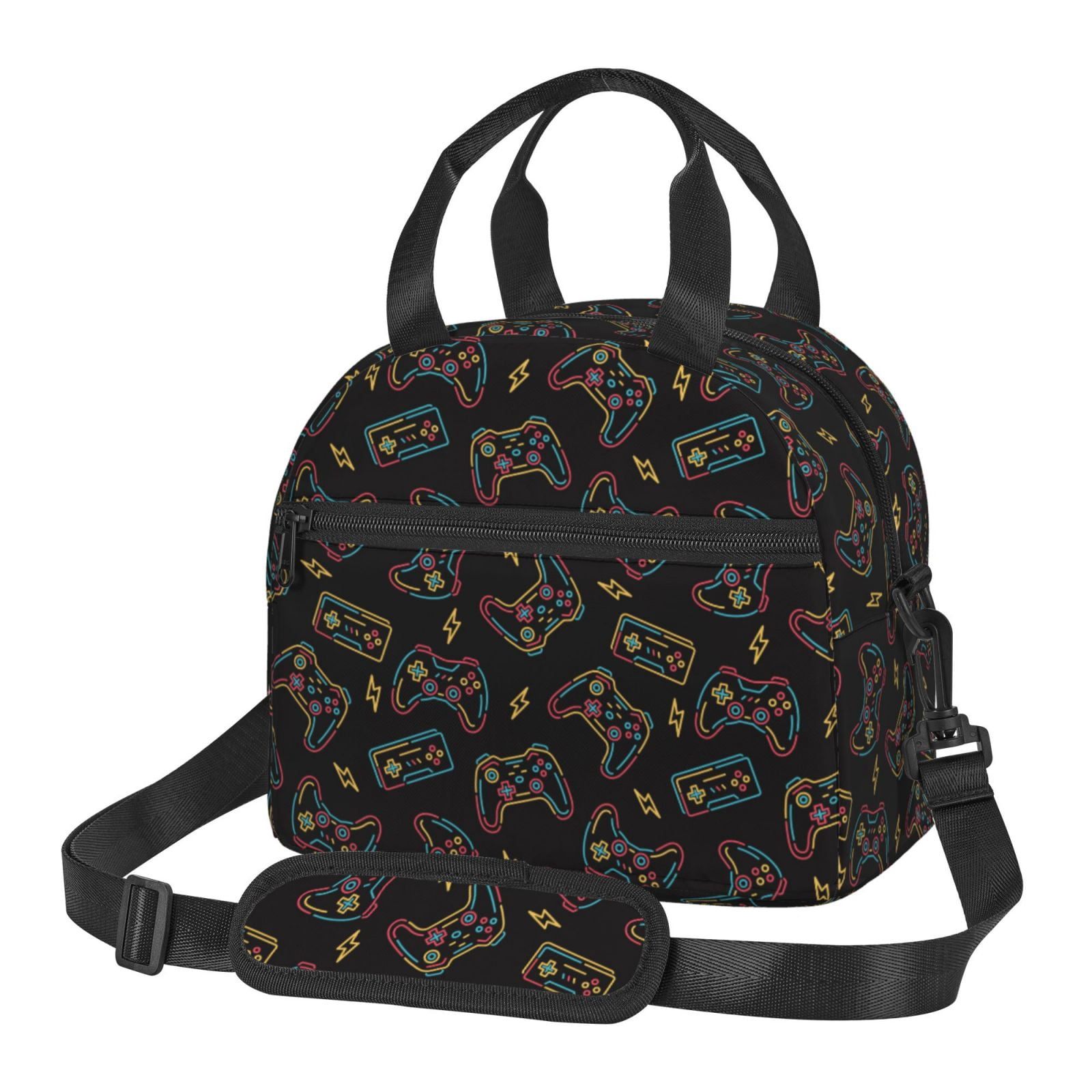 Xecao Colorful Game Controller Print Insulated Lunch Box, Lunch Cags ...