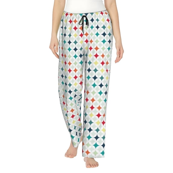 Xecao Colorful Geometric Women's Straight Lounge Pajama Pants: The Epitome of Relaxed Sleepwear