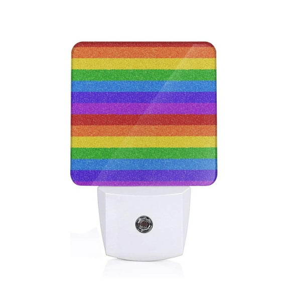 Xecao Colorful Glitter Rainbow for Night Light - a Wall-mounted LED Fixture with A Dusk-to-dawn Sensor, Ideal for Bedrooms, Bathrooms, Hallways, and Kitchens-US