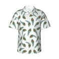 thumbnail image 1 of Xecao Colorful Grass print Hawaiian shirt - a stylish short-sleeve button-down for men, perfect for casual beach and tropical outings., 1 of 9
