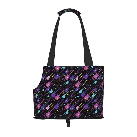 Xecao Colorful Guitar for Cat Carrier Small Dog Handbag: The Ideal Travel Companion for Your Pet