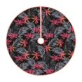 thumbnail image 1 of Xecao Colorful Hawaii Palms Pattern Christmas Tree Skirt Holiday Part Decorations for Christmas Tree, Farmhouse Christmas Decor Xmas Holiday Home Party Decorations-36", 1 of 6