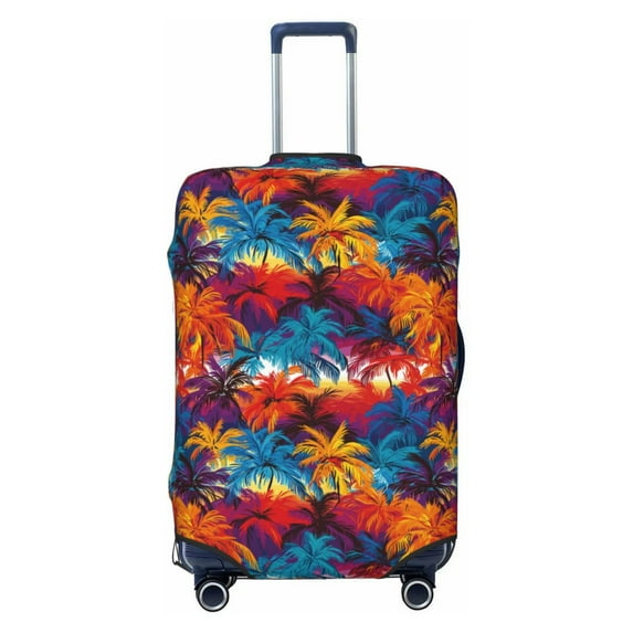 Xecao Colorful Hawaii Palms print Elastic Luggage Cover, with double-sided print , is perfect for travel, business, and daily use
