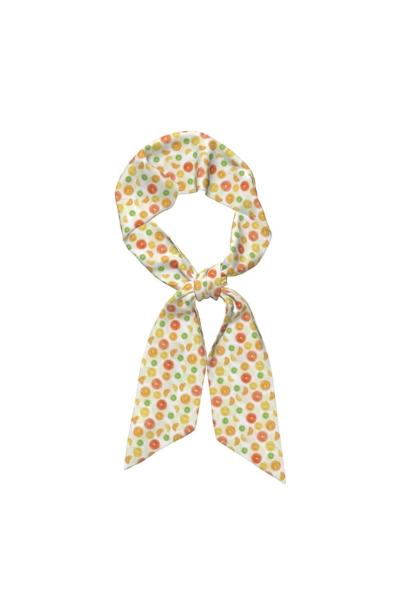 Colorful Lemons Pattern Large Satin Head Scarf - Satin Hair Scarves Silk Bandana Scarf Headscarf Silk Feeling Scarf for Women