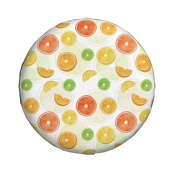 Xecao Colorful Lemons for Tire Covers: Waterproof, dust-proof, and universally fitting for trailers, SUVs