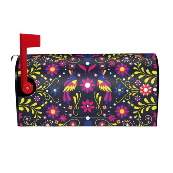 Xecao Colorful Mexican for Mailbox Cover with Magnetic Strips, Waterproof and Sunscreen, Adds a Decorative Touch to Your Garden Yard.