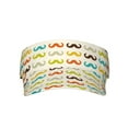 thumbnail image 1 of Xecao Colorful Mustache for Adult Sun Cap offers versatile sun protection with adjustable Velcro for a secure fit., 1 of 8