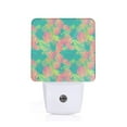 thumbnail image 1 of Xecao Colorful Palm Leaves for Night Light - a Wall-mounted LED Fixture with A Dusk-to-dawn Sensor, Ideal for Bedrooms, Bathrooms, Hallways, and Kitchens-US, 1 of 7