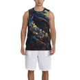 thumbnail image 1 of Xecao Colorful Patterned Snake print basketball shirt for both men and women, a unisex basketball jersey perfect for theme parties-3X-Large, 1 of 6