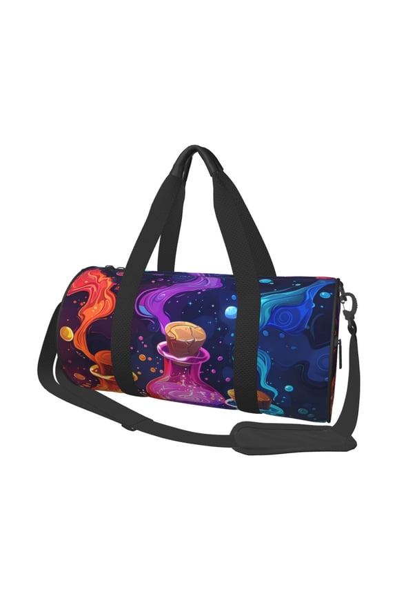Colorful Potion Bottles Magic Print Travel Duffle Bag, Bag Carry On Tote Bags for Women, Travel Sport Gym Bag for Men, Hospital Bag for Labor and Delivery