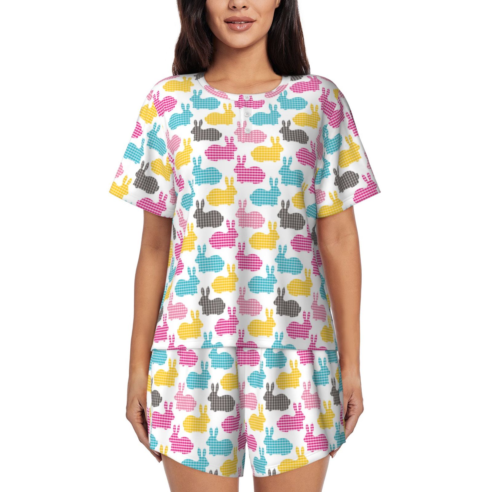 Xecao Colorful Rabbit print Swimsuit for women, Summer-ready, sporty ...