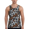 thumbnail image 1 of Xecao Colorful Screws Men's Tank Top Workout Quick Dry Sleeveless Gym Jogging Muscle Shirts Summer Swim Beach Tops, 1 of 9