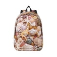 thumbnail image 1 of Xecao Colorful Seashells for Canvas College Laptop Backpack, Durable Rucksack Travel Notebook Bag School Backpack Book Bag for Men Women, 1 of 8