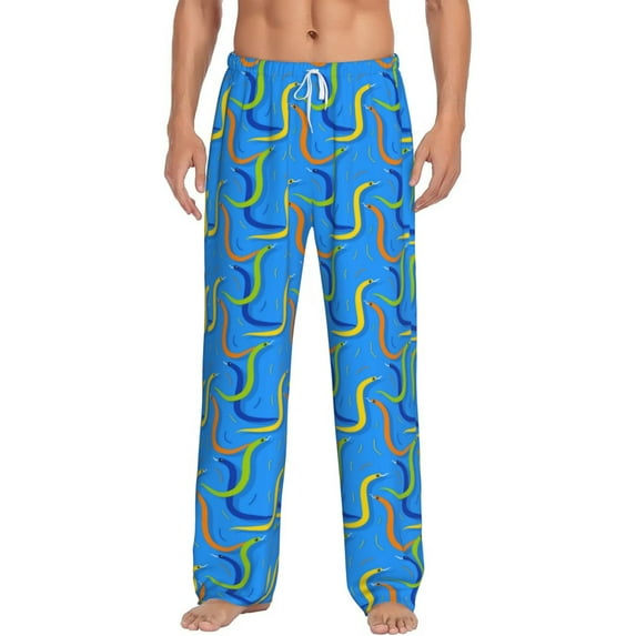 Xecao Colorful Snake Men's Straight Lounge Pajama Pants: The Ultimate in Comfortable Sleepwear