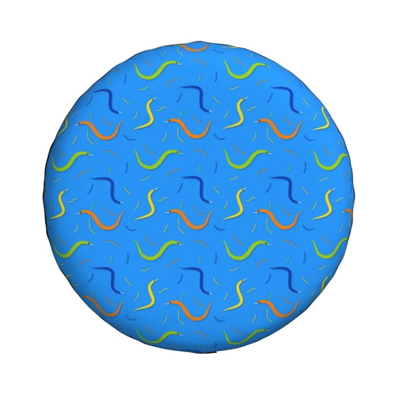 Xecao Colorful Snake for Tire Covers: Waterproof, dust-proof, and universally fitting for trailers, SUVs