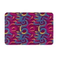 thumbnail image 1 of Xecao Colorful Snake print Flannel Mat: Non-slip, 16x24in. Ideal for kitchen, bedroom, bath & living room., 1 of 9
