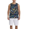 thumbnail image 1 of Xecao Colorful Space print basketball shirt for both men and women, a unisex basketball jersey perfect for theme parties-3X-Large, 1 of 6