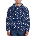 thumbnail image 1 of Xecao Colorful Stars Pattern Men's Adult Pullover Hoodie,Hooded Sweatshirt-Small, 1 of 7