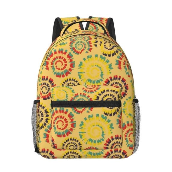 Xecao Colourful Tie Dye 1 Travel Backpack: A spacious, stylish computer backpack ideal for men and women, perfect for college, school, or daily travels