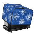 thumbnail image 1 of Xecao Compass Print 4 Slice Toaster Cover with Pockets, Small Appliance Cover, Dust and Fingerprint Protection, Machine Washable, 1 of 7