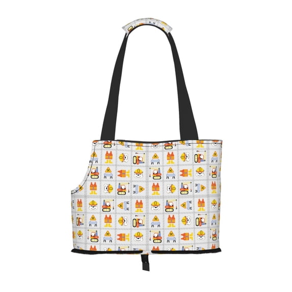 Xecao Construction Equipments Worker for Cat Carrier Small Dog Handbag: The Ideal Travel Companion for Your Pet