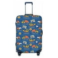 thumbnail image 1 of Xecao Construction Vehicles print Elastic Luggage Cover, with double-sided print , is perfect for travel, business, and daily use, 1 of 9