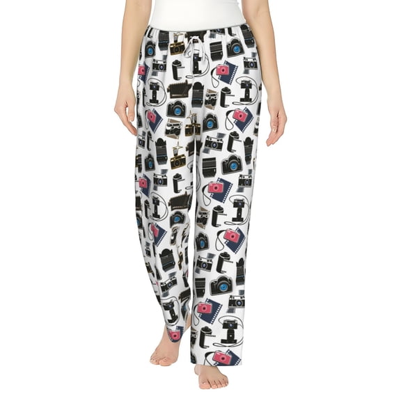 Xecao Cool Camera Women's Straight Lounge Pajama Pants: The Epitome of Relaxed Sleepwear