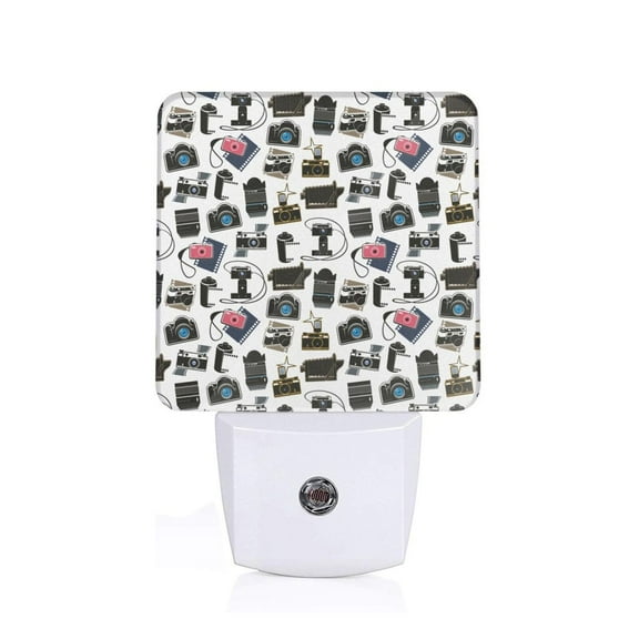 Xecao Cool Camera for Night Light - a Wall-mounted LED Fixture with A Dusk-to-dawn Sensor, Ideal for Bedrooms, Bathrooms, Hallways, and Kitchens-US