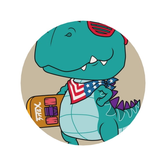 Xecao Cool Dino Playing Skateboard for Fridge Magnets - Fun Decorative Refrigerator Magnets, Cute and Soft for Stylish Kitchen Accents