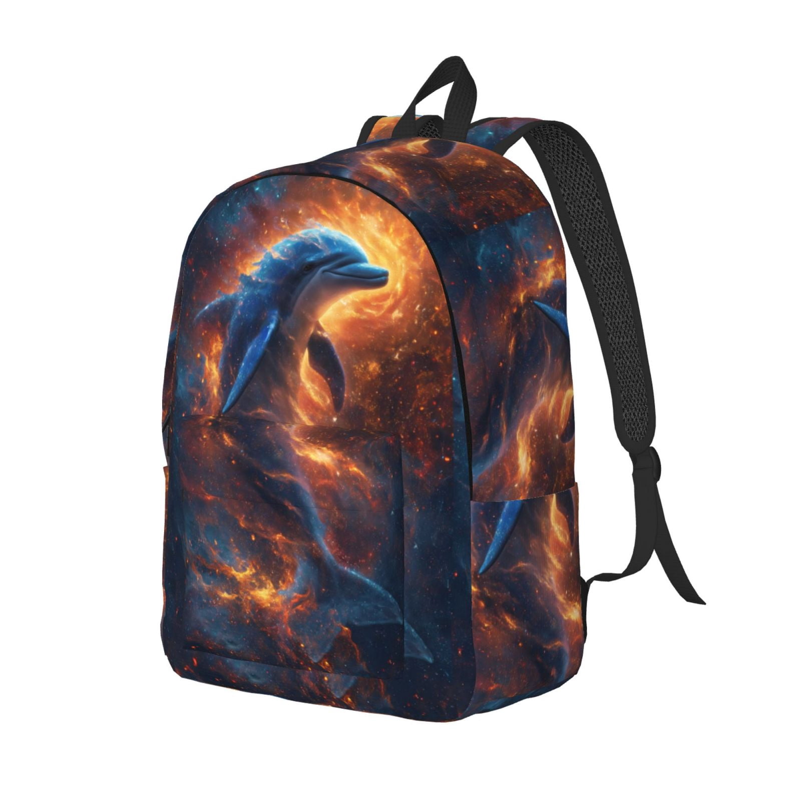 Xecao Cool Dolphin Canvas College Laptop Backpack, a durable rucksack ...