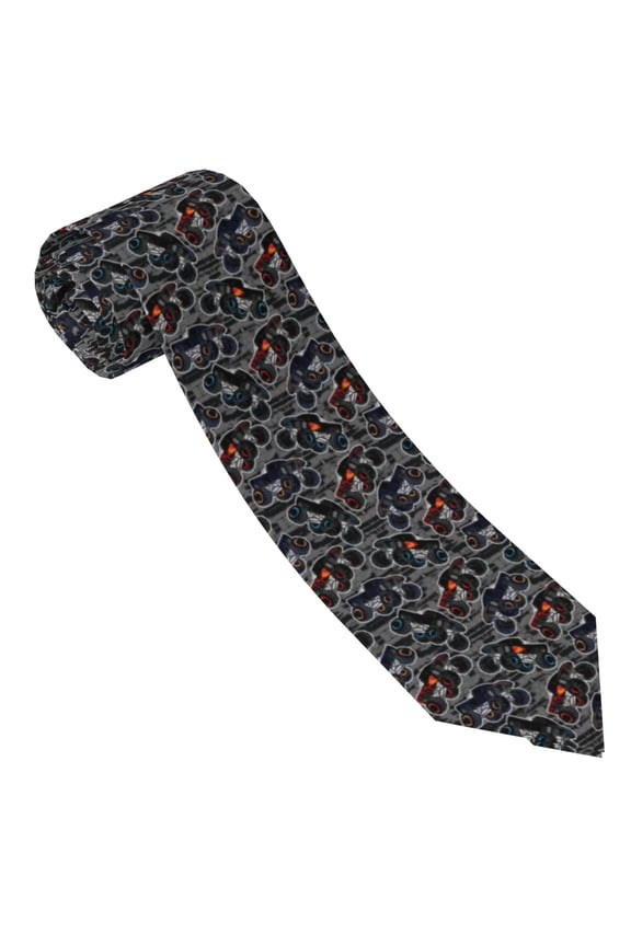 Cool Off-Road Vehicle Print Tie For Men Necktie Woven Jacquard Neck Ties,Classic Men's Tie