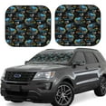 thumbnail image 1 of Xecao Cool Off-Road Vehicle for Foldable Car Sun Shades (2-Pack) offer sun protection with an easy-fold design for convenient windshield shading., 1 of 7