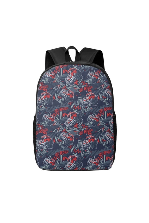 Cool Red Off-Road Vehicle print Travel Backpack, Large Computer Backpack for Men Women, College School Rucksack Book Bag
