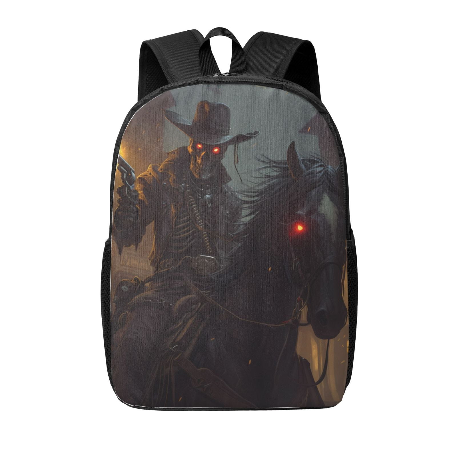 Xecao Cool Skull Western Cowboy print Travel Backpack, Large Computer ...