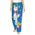 thumbnail image 1 of Xecao Cool Unicorn Star Golden Women's Straight Lounge Pajama Pants: The Epitome of Relaxed Sleepwear, 1 of 9