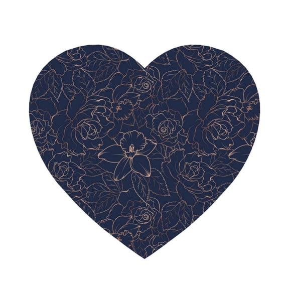 Xecao Copper-Gold Gloss Outline Navy Dark Blue for Fridge Magnets - Fun Decorative Refrigerator Magnets, Cute and Soft for Stylish Kitchen Accents