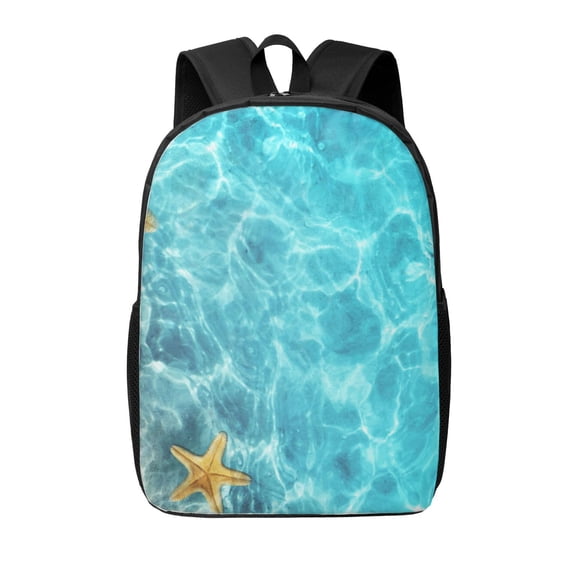 Xecao Coral And Seashell On The Beach print Travel Backpack, Large Computer Backpack for Men Women, College School Rucksack Book Bag