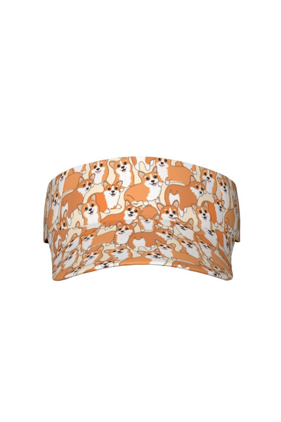 Corgi Animal for Adult Sun Cap offers versatile sun protection with adjustable Velcro for a secure fit.