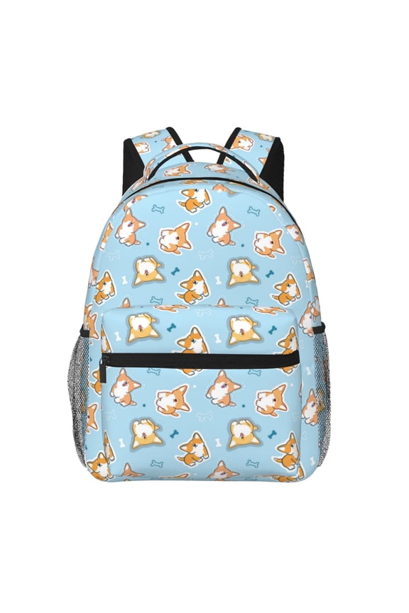 Corgi Dog 1 Backpack, a stylish and functional choice for both men and women, is the perfect basic bookbag for college, work, or travel