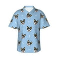 thumbnail image 1 of Xecao Corgi Dog print Hawaiian shirt - a stylish short-sleeve button-down for men, perfect for casual beach and tropical outings., 1 of 9