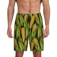 thumbnail image 1 of Xecao Corn 2 Print Men's Sleepwear Shorts Pajama Bottom Lounge Short nightwear with Convenient Pockets for Relaxed Home Wear-4X-Large, 1 of 6