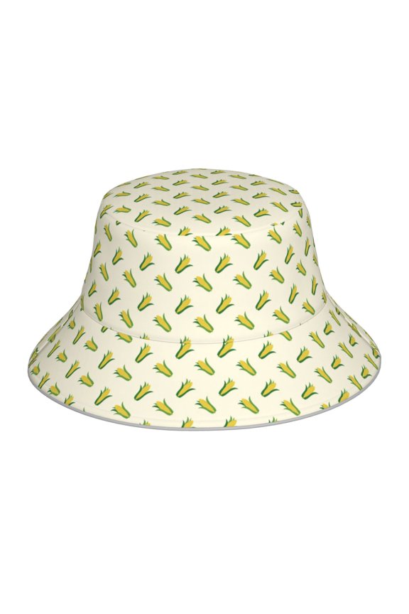 Corn Print Men and Women Night Reflective Hat Runner Cap Visor Bucket Hat Boonie Cap