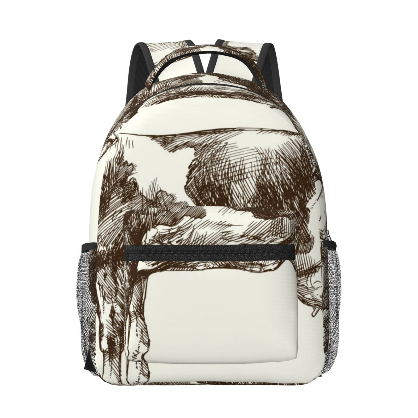 Xecao Cow 1 Print Casual Backpack: A Computer Backpack Ideal for Men and Women, Perfect for College, School, or Daily Travels-One Size