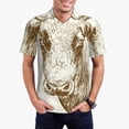 thumbnail image 1 of Xecao Cow Mens' Casual Short Sleeve Button-Down Polo Shirts for a Classic Golf Shirts-XX-Large, 1 of 6