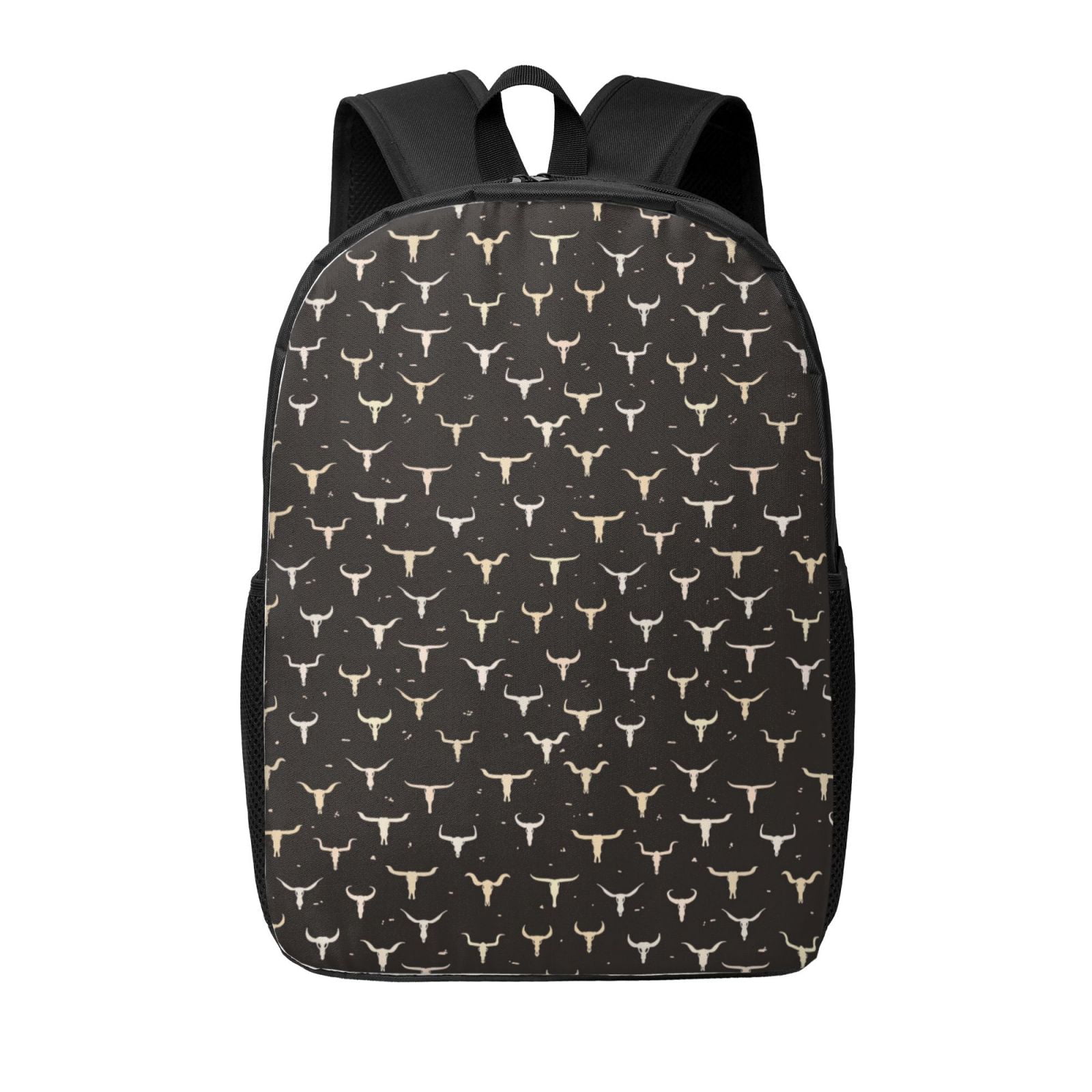 Xecao Cow Skulls print Travel Backpack, Large Computer Backpack for Men Women, College School Rucksack Book Bag