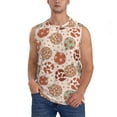 thumbnail image 1 of Xecao Cow Spots And Disco Ball Print Men's Tank Top: Sleek Sleeveless Tee for Casual Sports and Beach Occasions-Large, 1 of 7