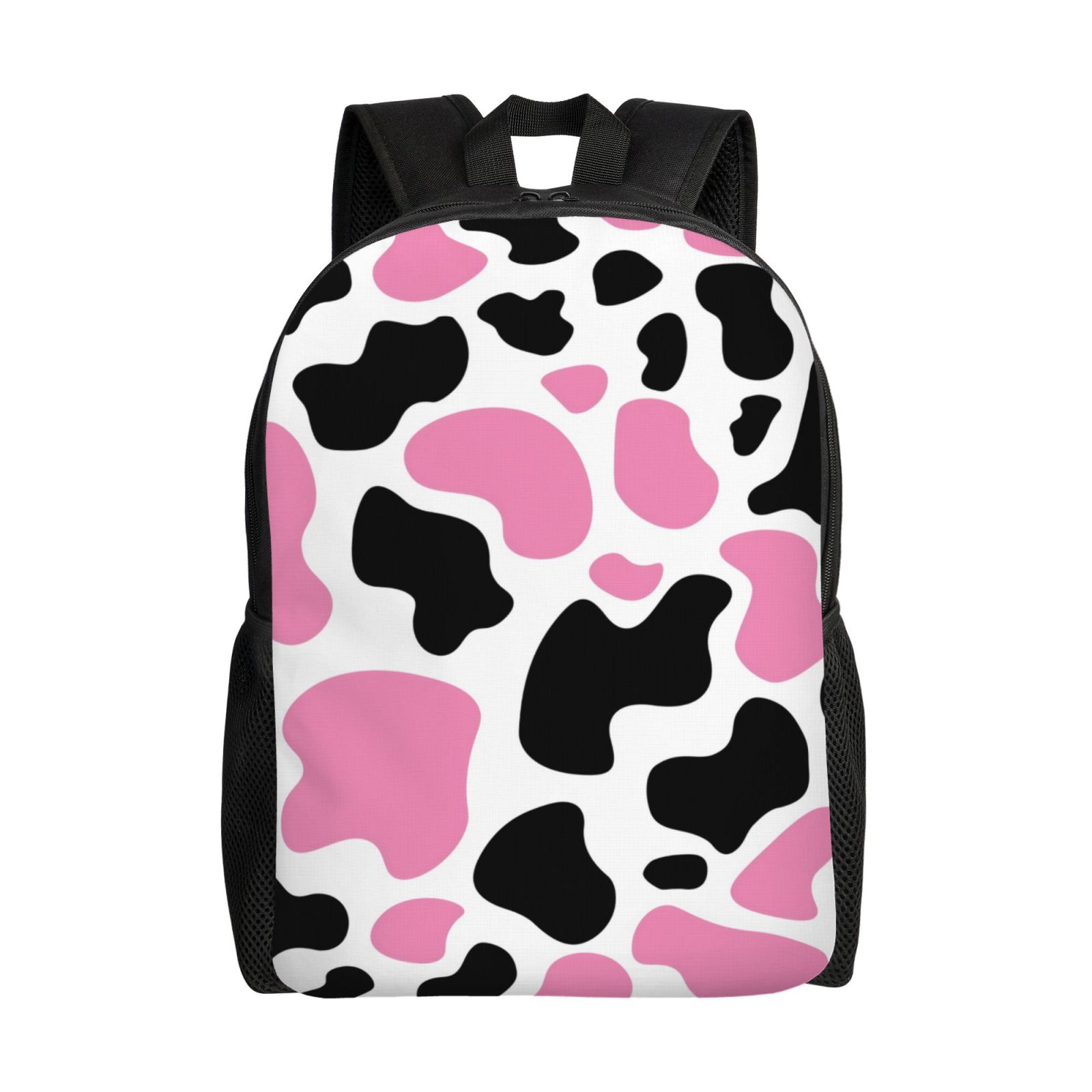 Xecao Cow Spots Print School Backpack with Laptop Compartment Small Travel Laptop Backpack for Women Men Waterproof College Backpack Simple School Bag